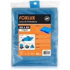 Lona Carreteiro Azul 6x4m 150 micras 110g/m2 com Ilhoses Metálicos - Foxlux, Tamanho: 6x4