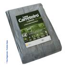 Lona Carreteiro Leve 2x2 Cinza Multiuso Cobertura Impermeável Plastica Cobertura Reforma Pintura Telhado Polietileno Camping