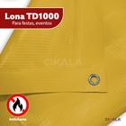 Lona Td1000 Amarela 3.5x3 Metros Blackout Espessura 500 Micras Vinil Multiuso