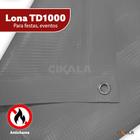 Lona TD1000 Cinza 5x3 Metros Blackout Espessura 500 Micras Multiuso