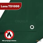 Lona TD1000 Verde 3.5x2.5 Metros Blackout 500 Micras