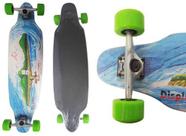 Long Board Skate Rolamento Abec Rodas  e Lixa e Shape Verde (SKT-10)