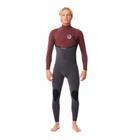 Long John Rip Curl Flashbomb 3/2mm Zip Free MAROON G