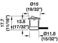 Loox-Interruptor Simples Com Cabo 833.89.106 Hafele