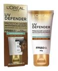 Loréal Paris Uv Defender Antioleosidade Cor Escura Fp60 40G