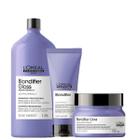 LOreal Professionnel Serie Expert Blondifier Gloss Shampoo 1,5L Condicionador 200ml e Mascara Gloss 250g