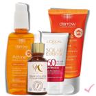 Loreal Protetor Solar Facial Kit Actine New Serum Vitamina C