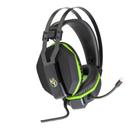 Lote 05 headset gamer kross aros 7.1 usb ke-hs200 preto e verde