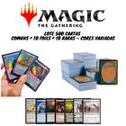 Lote Cartas Magic Com 500 Cartas Comuns + 10 Foils + 10 Cartas Raras Aleatórias MTG - wizard
