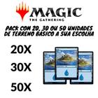 Lote Cartas Magic Terrenos Basico Ilha e Todos os Outros tipos 20, 30, 50 E 100 Unidades - Ilha - 30 - Wizards