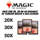 Lote Cartas Magic Terrenos Basico Montanha e Todos os Outros tipos 20, 30, 50 E 100 Unidades - Montanha - 100 - Wizards