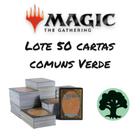 Lote cartas Magic the Gathering Verde 50 cartas comuns Bulk MTG - Wizards