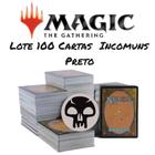 Lote cartas Pretas Magic the Gathering 100 cartas Inomuns Preta Bulk MTG - Wizards