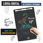 Lousa Digital de Escrita e Desenho com de Tela lcd 12" para Crianças e Adultos - Use a Criatividade