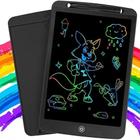 Lousa Digital Desenho Tela Magnética Colorida LCD Tablet Infantil 12 Pol