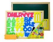 Lousa Infantil Com Letras Magnéticas Brinquedo Educativo 3x1