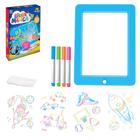 Lousa Magica Com Led Tablet Magic Infantil Brinquedo De Desenhar Com Card E Canetinhas Coloridas original