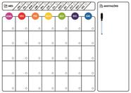 Lousa Magnética Imã De Geladeira Grande Porta Recados Calendário