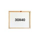 Lousa Quadro Branco 30x40 Didática Sala De Aula Reuniões Planejamento Anotações Moldura Madeira Resistente