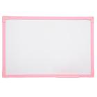 Lousa quadro branco uv mdf revestido rosa soft 080 x 060 cm - stalo