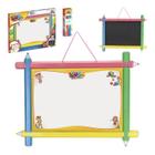 Lousa Quadro Negro Infantil Dupla Face Criativa