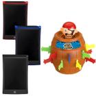 Lousinha Mágica LDC Tablet + Jogo Pula Pirata Barril 18cm Infantil Jogos Interativos Crianças Art Brink