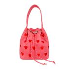 Love Embroidery Drawstring Mouth Bag, High-end Messenger - Wokex