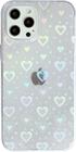 Love Heart Laser Clear Soft compatível com capa para iPhone (transparente, iPhone 12) transparente iPhone 12