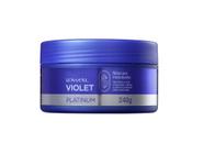 Lowell Violet Platinum Máscara Neutraliza Tons Amarelados Alaranjados Efeito Platinado Matiza E Promove Hidratação E Brilho Intenso