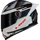 Ls2 capacete ff358 s digital blk/white