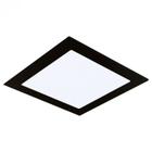 Lum. Painel Led Emb. Quadrado Preto 18w 6500k - Lumanti