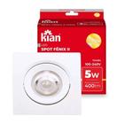 Lumi Led 05,0W 3,0K Quadrado Spot Fenix II KIAN 11600