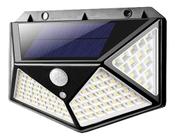 Luminária 100 Leds Com Sensor De Presença Arandela Solar - Cw