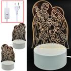 Luminária 3D De Mesa Abajur Led Acrílico Sagrada Família Decorar Material Acrílico EB61002 - EMBU LED