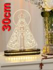 Luminária 3d Led Nossa Senhora Aparecida 30cm - Branco Quente