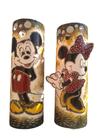 Luminária Abajur Artesanal Mickey e Minnie :Kit 2- (PVC) L&T ARTESANATOS