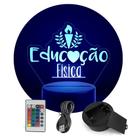 Luminária Abajur Cursos - Educação Física v2 RGB Controle