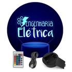 Luminária Abajur Cursos - Engenharia Elétrica RGB Controle - ShopC