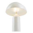 Luminária Abajur Decoração Cogumelo 19cm Branco