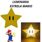 Luminaria Abajur Estrela Super Mario Geek