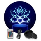 Luminária Abajur Flor de Lotus RGB Controle + Toque - ShopC