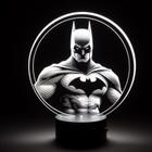 Luminária Abajur Led 3d Batman DC Em Acrílico - Polysheet