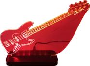 Luminária Abajur Led de Mesa Acrílico Contra Baixo Jazz Bass - Roacrylicos