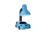 Luminária Abajur Mesa Quarto Infantil Carro Azul Criança Taschibra