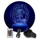 Luminária Abajur Naruto e Raposa 9 Caudas Fight RGB Controle - ShopC