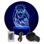 Luminária Abajur Naruto Fight RGB Controle + Toque