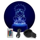 Luminária Abajur Naruto Frog RGB Controle + Toque