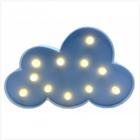 Luminaria abajur nuvem azul infantil baby mesa parede