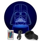 Luminária Abajur Star Wars - Darth Vader RGB Controle+ Toque