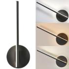 Luminária Arandela 30,5cm Barra LED 3 Cores Parede Gimpo KJBD-148-PRETO